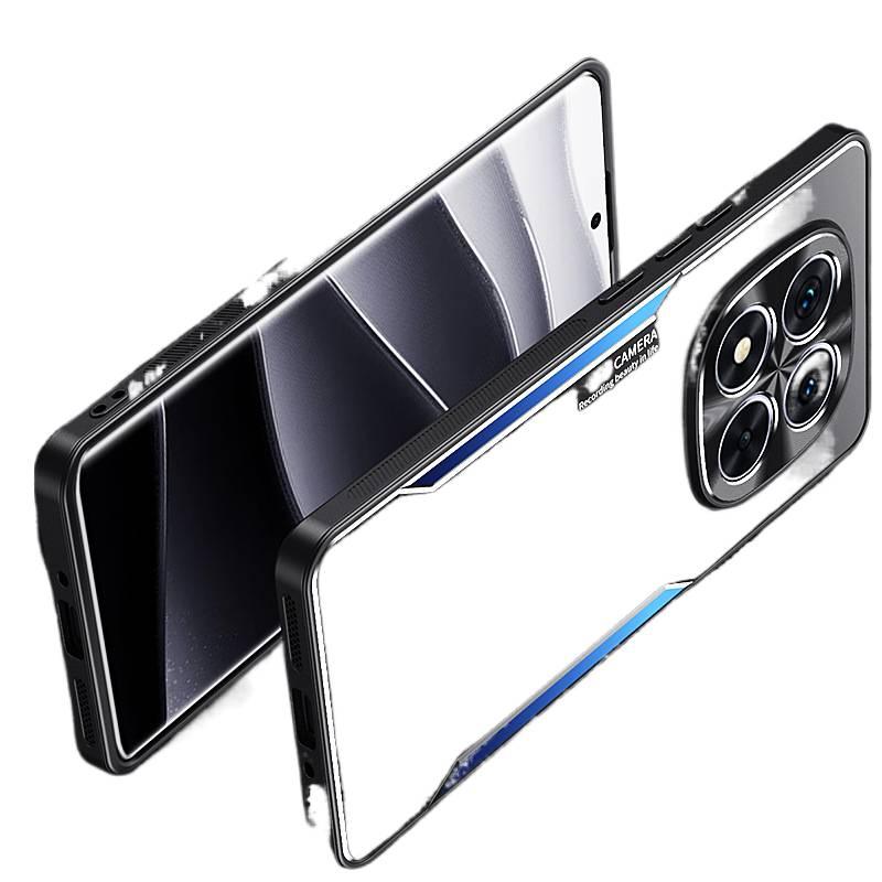 MS غطاء واقي، حماية من السقوط, مقاوم للصدمات، TPU، مقاوم للصدمات لـ Redmi Note 14 Pro، Silver من مادة TPU باللون الفضي باللون الأحمر - Image 2
