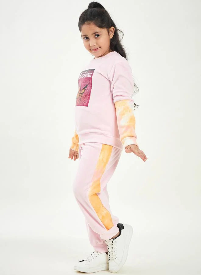 Stylo Bug Graphic Print Sweatshirt With Track Pants by Styli