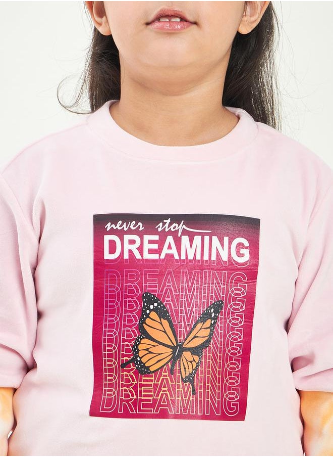 Stylo Bug - Graphic Print Sweatshirt With Track Pants by Styli - Image 1