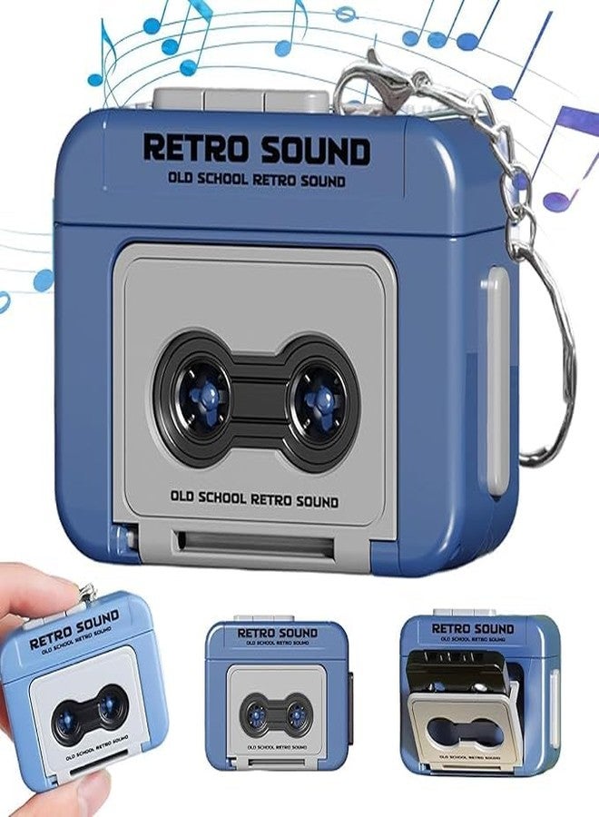 KPS Retro Sound Mini Voice Recorder Keychain | Portable Audio Recording Design Key Holder For Bag/Car/Bike | Fun Retro Keyring For Kids & Adults (Pack of 1,Multicolor) - Image 4