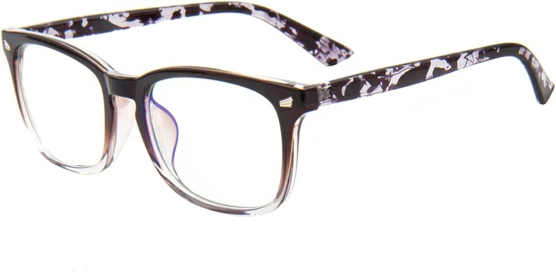 MAXJULI Blue Light Blocking Glasses,Computer Reading/Gaming/TV/Phones Glasses for Women Men(Brown-Translucent) - Image 2