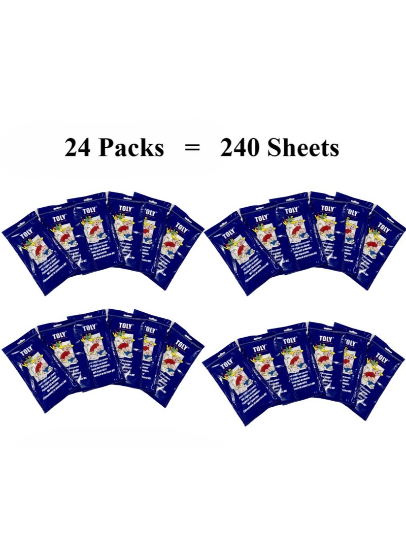 Toly Kids 240 - Bulk Disposable Toilet Seat Covers for Children | Colorful Cartoon Stickers, Soft & Flushable (240 Sheets, 24 Packs) | Ideal for Schools, Daycares & Travel - Image 5