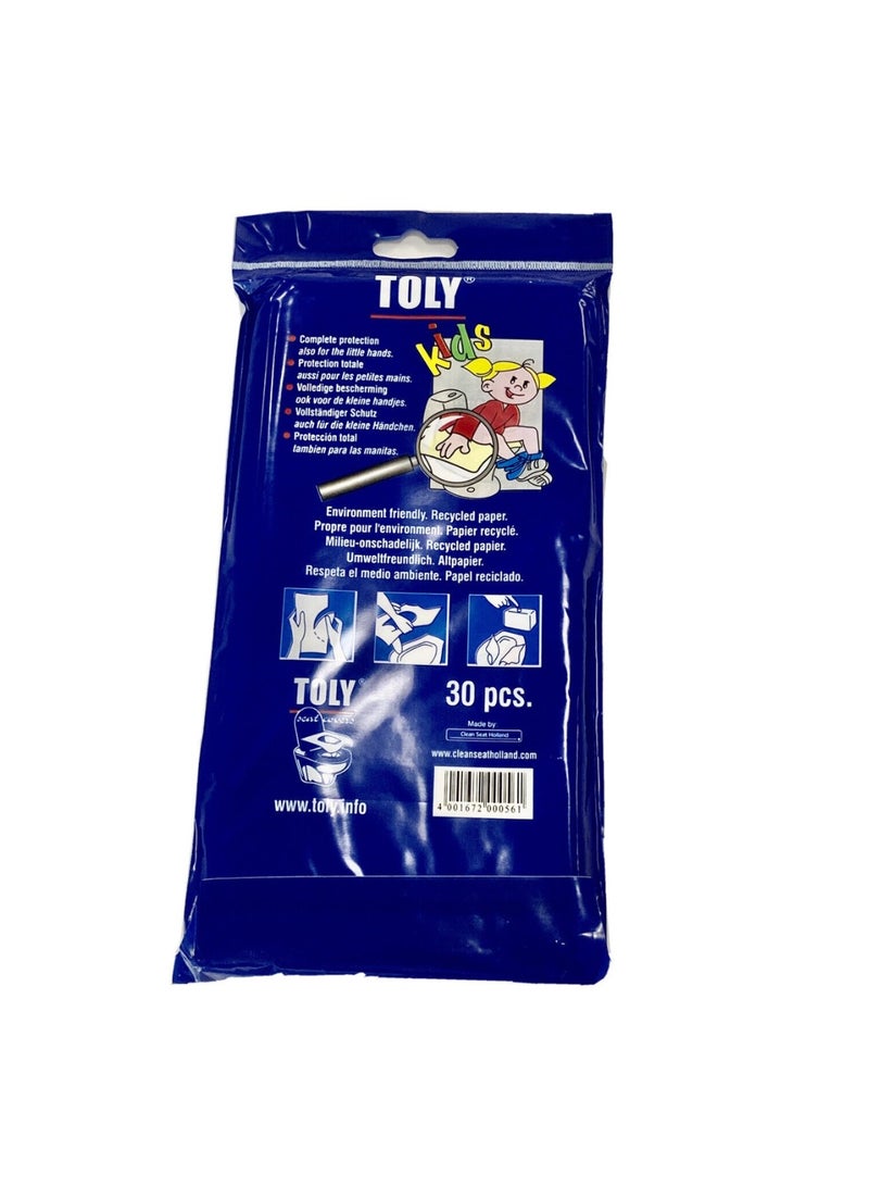 Toly Kids 240 - Bulk Disposable Toilet Seat Covers for Children | Colorful Cartoon Stickers, Soft & Flushable (240 Sheets, 24 Packs) | Ideal for Schools, Daycares & Travel - Image 4