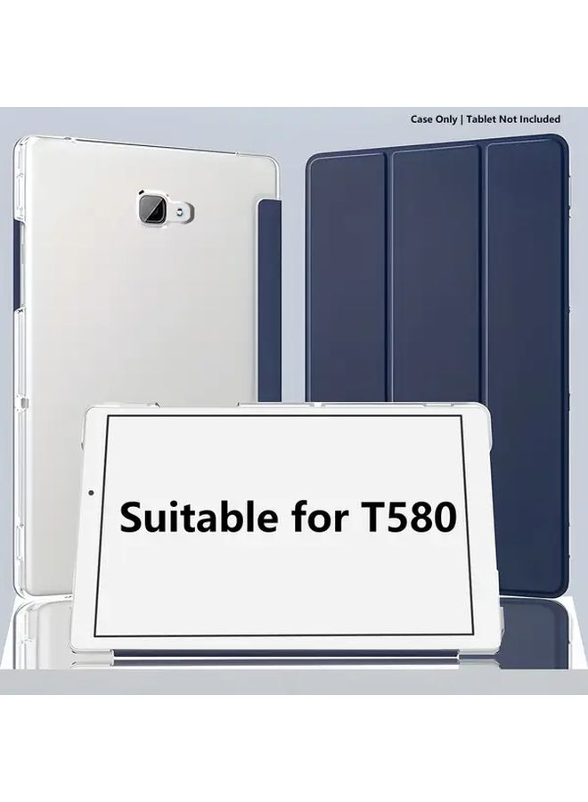 غلاف واقي نحيل باللون الأزرق البحري مع حامل قابل للتعديل لتاب A 10.1 2019 T510 T515 - Image 1