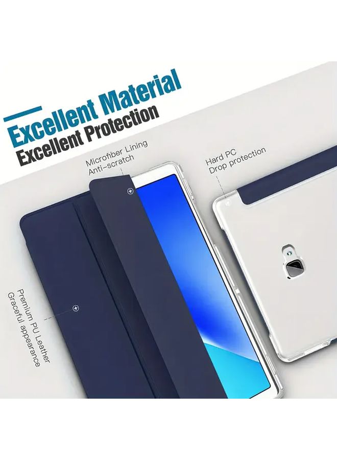 غلاف واقي نحيل باللون الأزرق البحري مع حامل قابل للتعديل لتاب A 10.1 2019 T510 T515 - Image 4