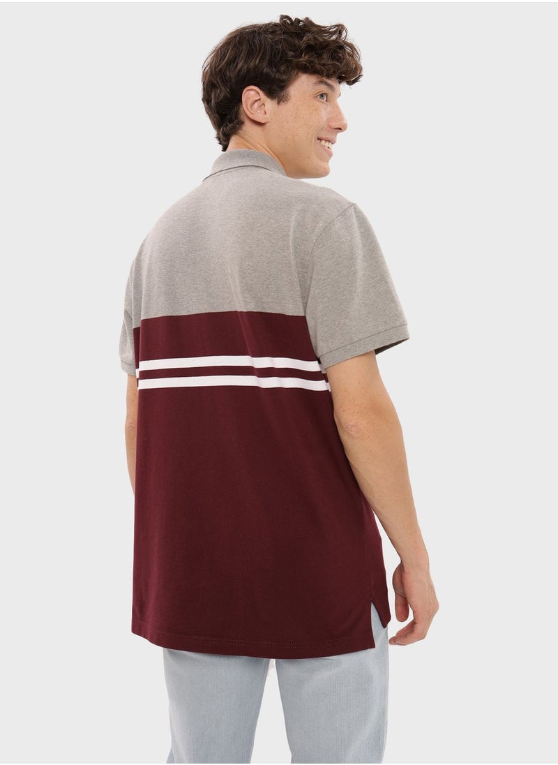 American Eagle - Striped Polo - Image 1