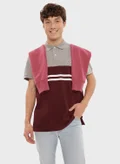 American Eagle Striped Polo