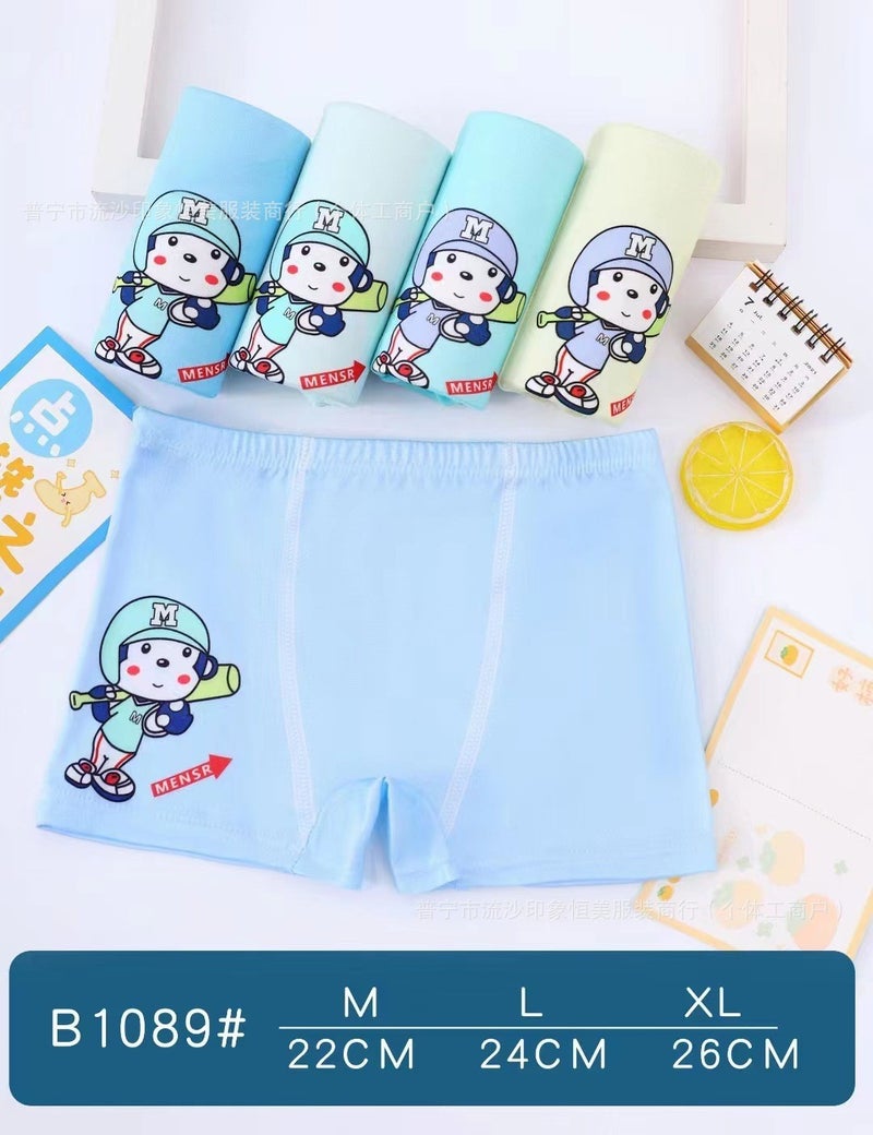 Childrens underwear cute cartoon printing childrens boxer shorts foreign trade cross-border boys and girls boxer shorts wholesale Football boy  - Image 2