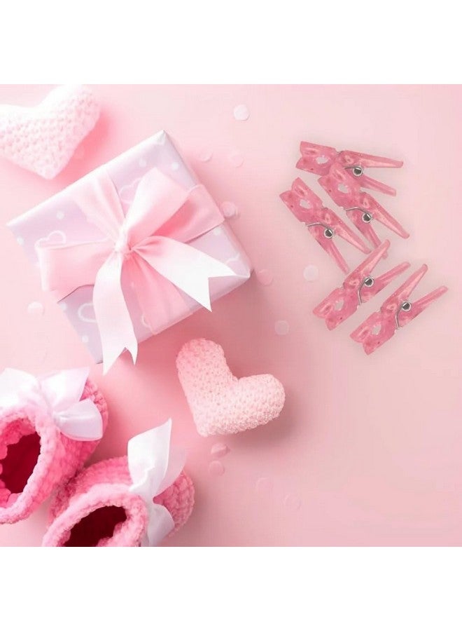 Unique Baby Pink Plastic Clothespin Favors - 12 Pieces, 1.25'' - Adorable Party Decorations for Baby Showers and Gender Reveals - Image 5