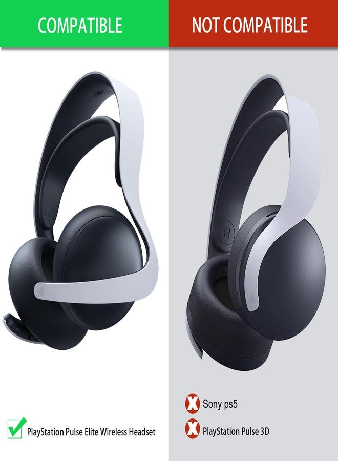 defean أغطية وسادات الأذن البديلة من ديفيان متوافقة مع سماعة سوني بلاي ستيشن PS5 بلس إيلت اللاسلكية، وسادات الأذن مع رغوة عزل الضوضاء (جل تبريد) - Image 2