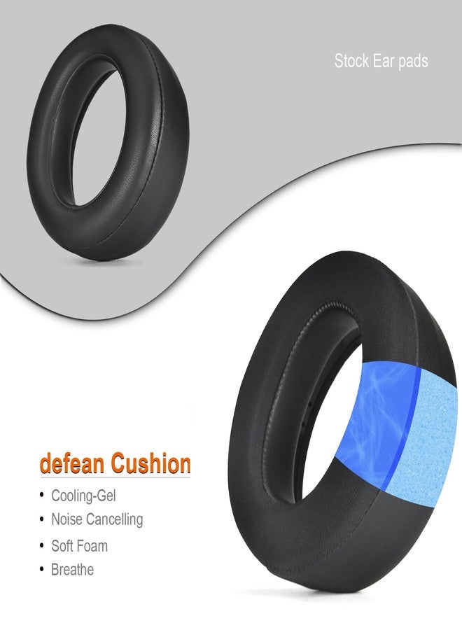 defean أغطية وسادات الأذن البديلة من ديفيان متوافقة مع سماعة سوني بلاي ستيشن PS5 بلس إيلت اللاسلكية، وسادات الأذن مع رغوة عزل الضوضاء (جل تبريد) - Image 4