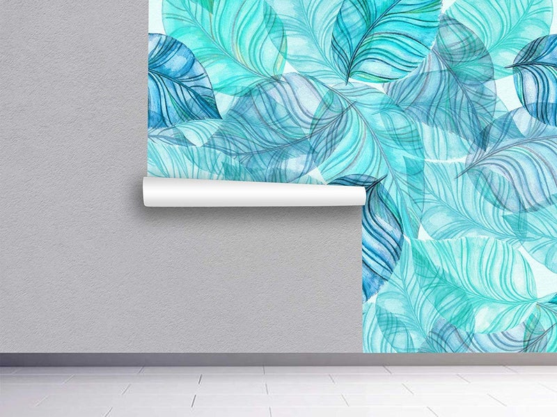 PAPER PLANE DESIGN Wallpaper Self Adhesive Wall Sticker Matte Water Proof- Botanical Leaves Theme (16 INCH X 90 INCH X 1 Roll) (10 Sq. Feet) - Image 4