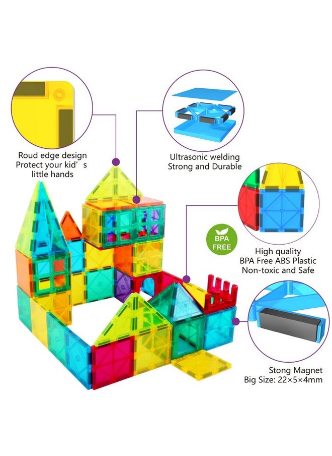 مجموعة مكعبات بناء من البلاط المغناطيسي للأولاد والبنات، مجموعة بناء مغناطيسية تعليمية لمرحلة ما قبل المدرسة، ألعاب جذعية قابلة للتكديس، هدايا عيد الميلاد للأطفال الصغار من سن 3 4 5 6 7 8 9 10 سنوات فما فوق - pzsku/Z7153CC0307EB999FFAF4Z/45/_/1733730287/af659cb1-3cb8-409d-9785-46404f177c8c