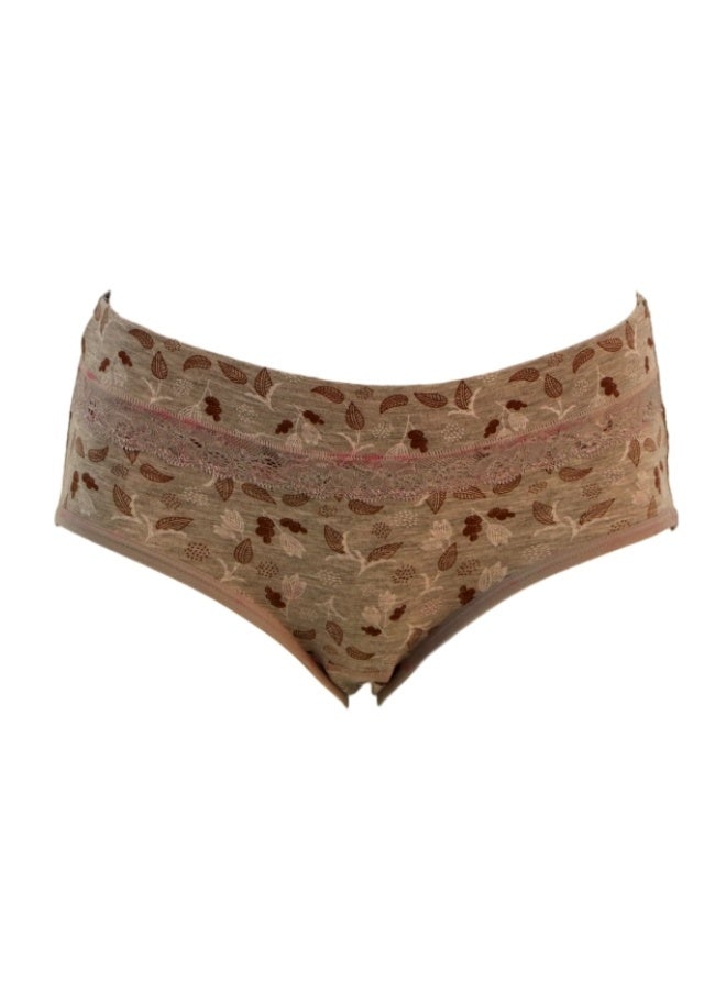 JOANNA JOANNA 152240 Women's Leaves Design Mid Rise 3-Pack Panties, Multicolor  - Image 5