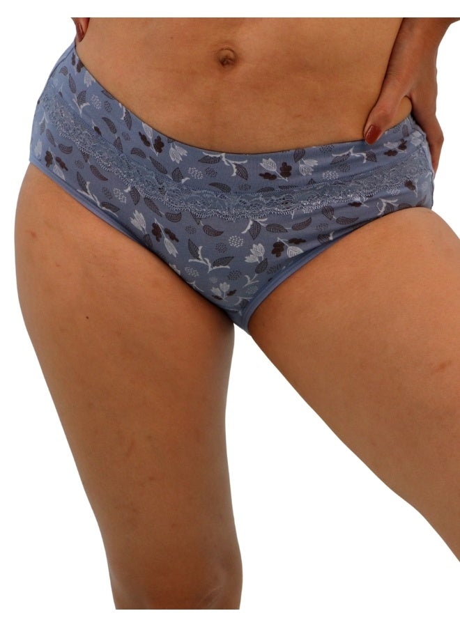 JOANNA JOANNA 152240 Women's Leaves Design Mid Rise 3-Pack Panties, Multicolor  - Image 2