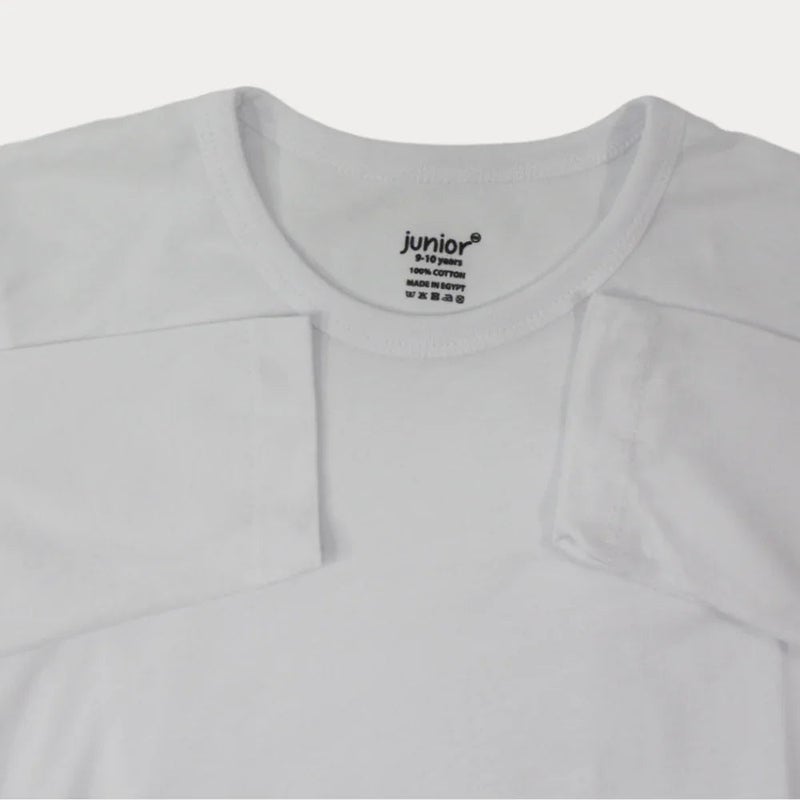 Junior White Long-Sleeved Undershirt - Image 3
