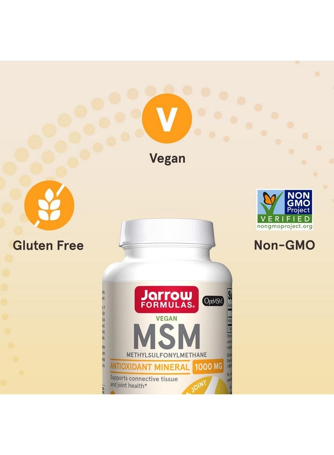 Jarrow Formulas MSM 1000 mg - 200 Veggie Caps - Methylsulfonylmethane - Important Source of Organic Sulfur - Strengthens Joints - Up to 200 Servings (Packaging may vary) - Image 5