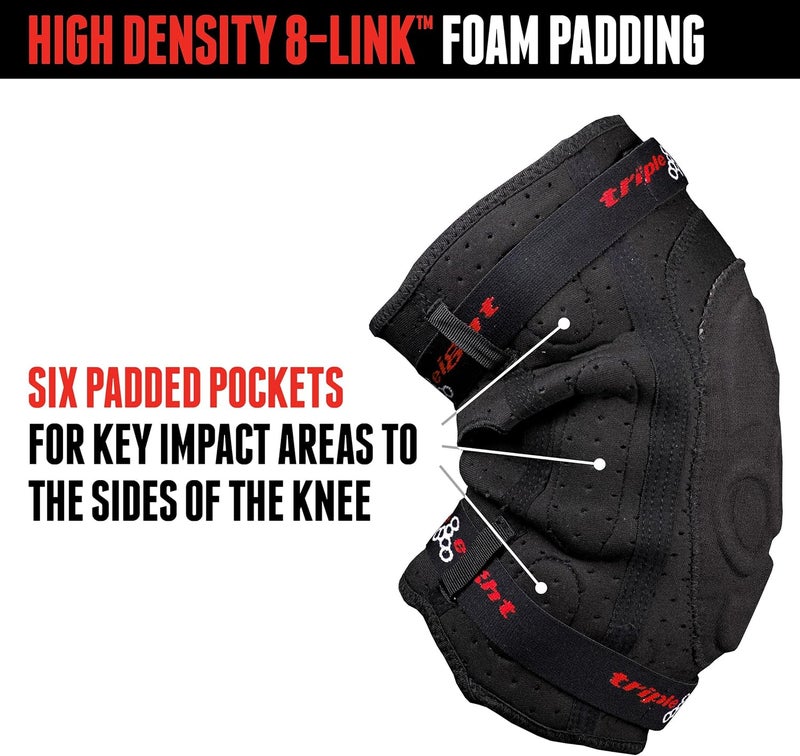Triple Eight ExoSkin Knee Pad for Skateboarding and BMX - High Density Foam Protection - Image 2