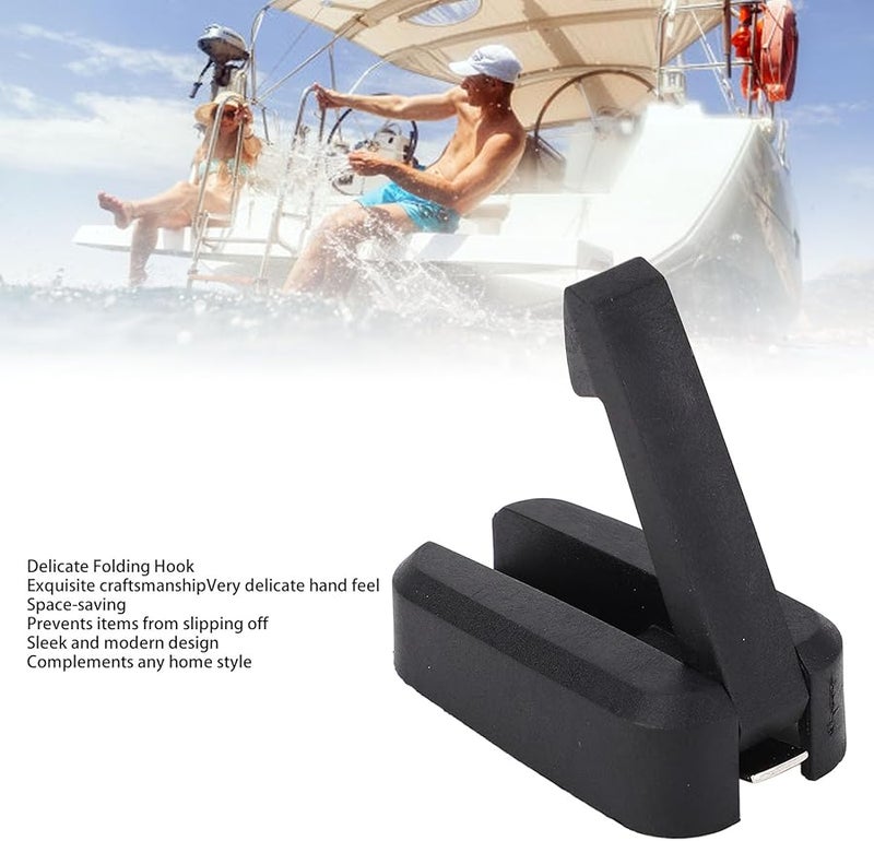 Sungooyue هوك قابل للطي من النايلون القابل للسحب للقبعات والمعاطف والقوارب وعربات التخييم، تصميم مدمج يوفر المساحة - Image 4