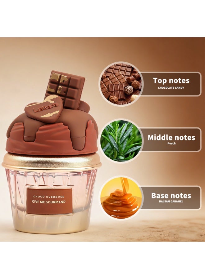 Beautiful Chocolate Perfume For Women, Rich Cocoa Vanilla Gourmand Long Lasting Fragrance Eau de Parfum Gift for her 75mL - Image 4