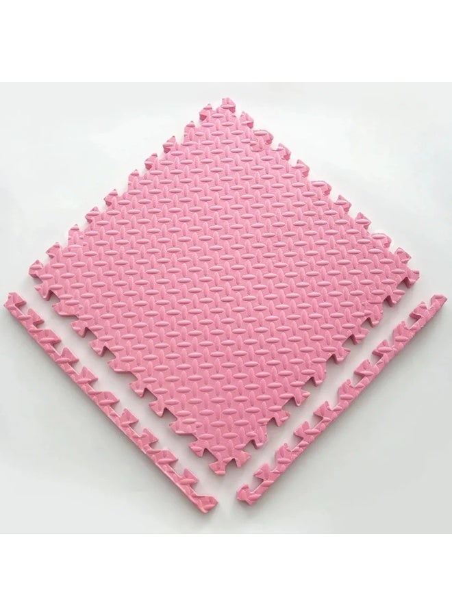 بساط لعب أطفال من الفوم 12 قطعة، بلاط أرضيات متشابك على شكل أحجية، 30x30x1 سم - Image 3