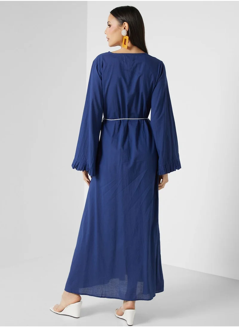 ارابيان كلوزيت Embroidered Tiered Jalabiya