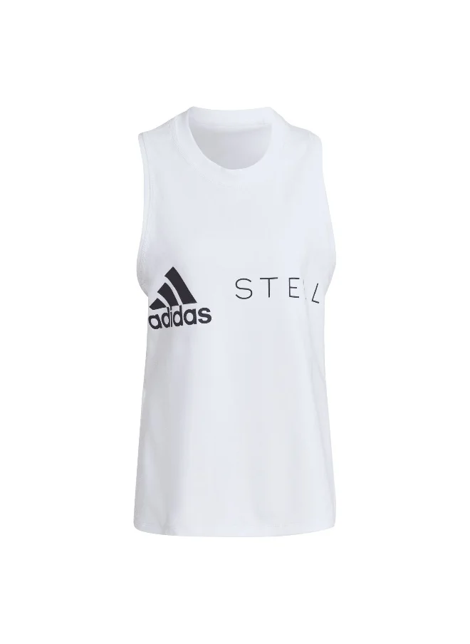 اديداس Adidas Asmc Logo Tk White Training Tops For Women Xs