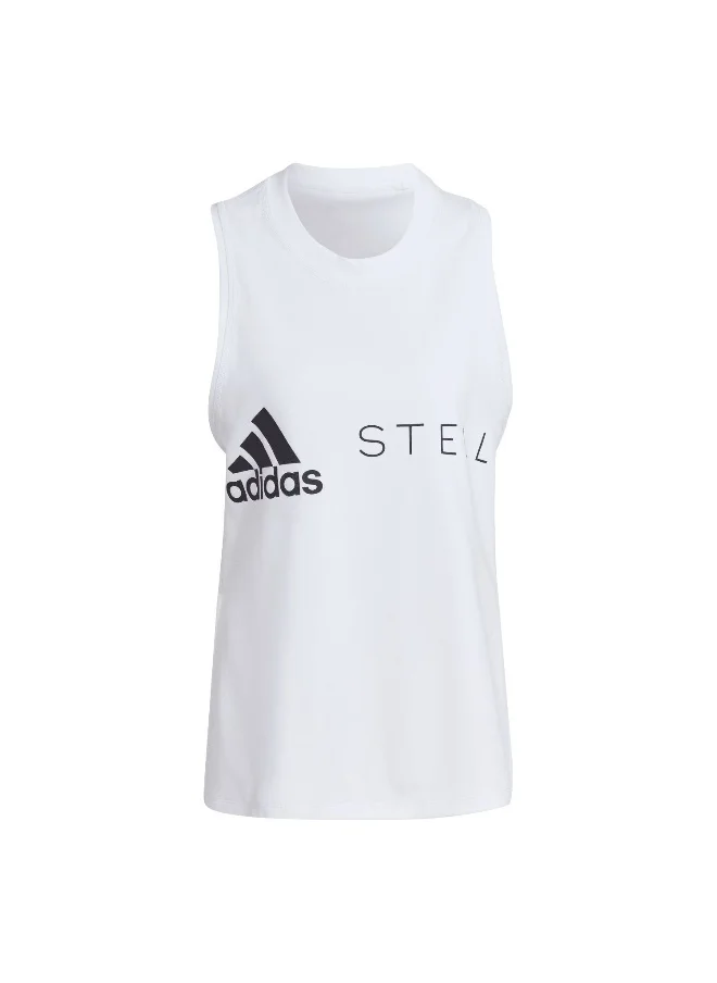 اديداس Adidas Asmc Logo Tk White Training Tops For Women Xs