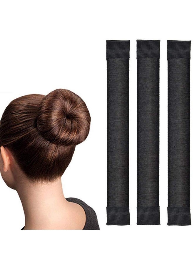 Diversa Hair Bun Maker Set, 21.5 x 2.5 cm, 3 Pieces, Flexible Metal with Synthetic Hair Cover, for Ballet, Dance, Work - Image 5