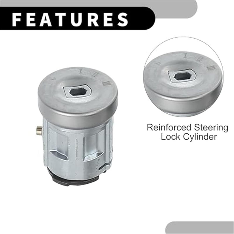 DEMULAX Ignition Lock Cylinder with Keys for Ford Transit Mk7 - Image 4