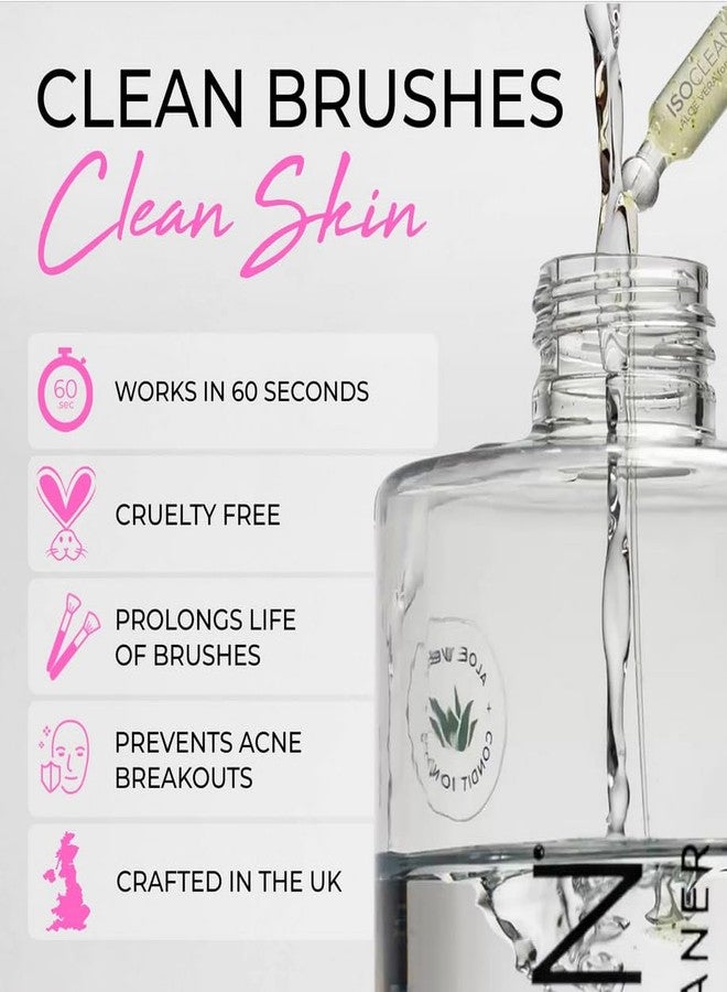 Isoclean منظف فرش المكياج ISOCLEAN - محلول لطيف للاستخدام اليومي، يقلل من تراكم المنتج، يحسن التطبيق، سهل التنظيف، منظف للفرش والإسفنج - بخاخ، 9 أونصة سائلة - Image 2