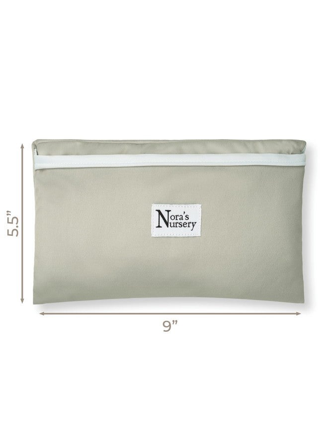 Nora's Nursery Portable Baby Diaper Changing Pad Mat - Waterproof - Stone - Image 4