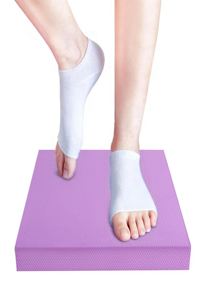 MBKHFLL Exercise Balance Pad，Balance Foam Mat for Physical Therapy Equipment & Strength Stability Training, Slip Resistant Foam Mat for Yoga, Pilates, Meditation，Gardening knee pads (Purple) - Image 1