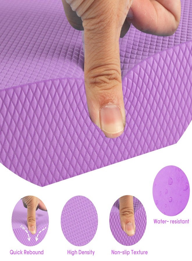 MBKHFLL Exercise Balance Pad，Balance Foam Mat for Physical Therapy Equipment & Strength Stability Training, Slip Resistant Foam Mat for Yoga, Pilates, Meditation，Gardening knee pads (Purple) - Image 3