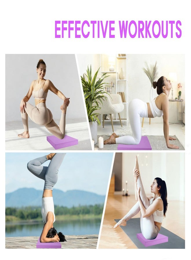 MBKHFLL Exercise Balance Pad，Balance Foam Mat for Physical Therapy Equipment & Strength Stability Training, Slip Resistant Foam Mat for Yoga, Pilates, Meditation，Gardening knee pads (Purple) - Image 5