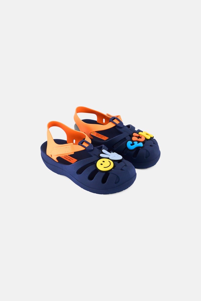 Ipanema Kids Girl Velcro Closure Sandal, Navy  - Image 1