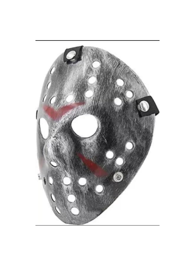 The Bros Killer Halloween Movie Scary Mask, Silver  - Image 3