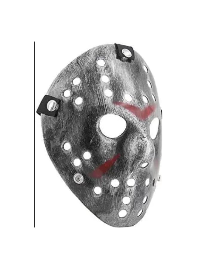 The Bros Killer Halloween Movie Scary Mask, Silver  - Image 2