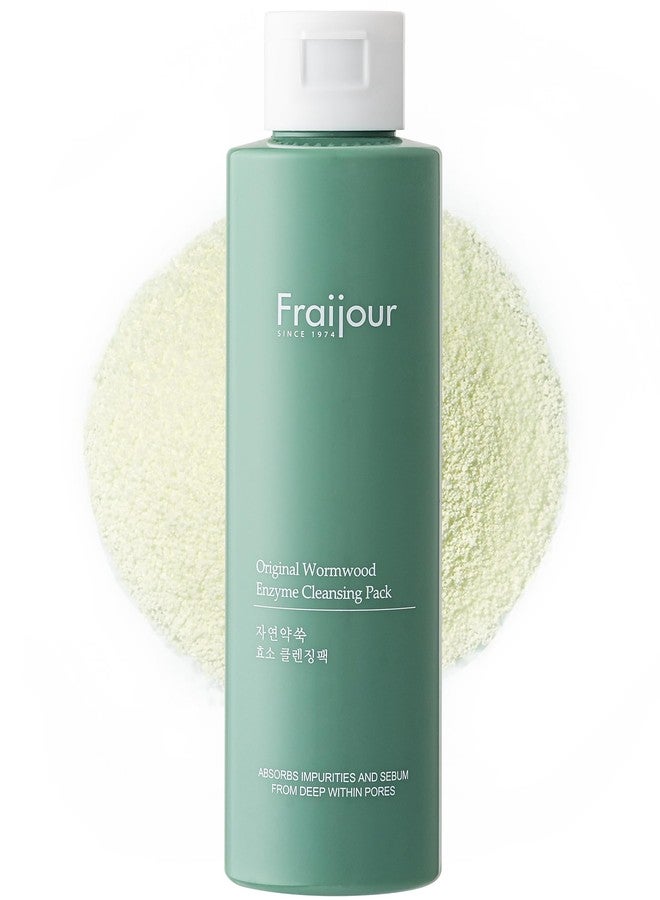 Fraijour Wormwood Enzyme Cleansing Pack - Korean Powder Face Cleanser & Exfoliant with Papaya Enzyme, AHA BHA PHA, Low pH, Clears Acne & Pores, Smooths Texture, for All Skin Types, 2.82 oz. - Image 1