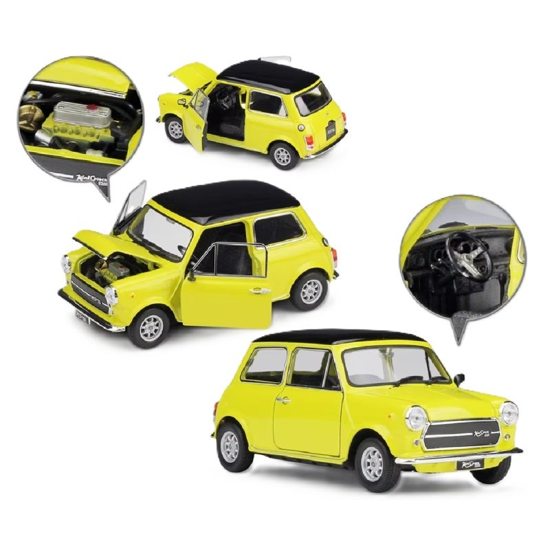 1:24 Scale Alloy Car Model - Blue Durable Multi-Material Construction With Opening Doors Engine Hood for Car Enthusiasts Gift Collection Display - Image 3