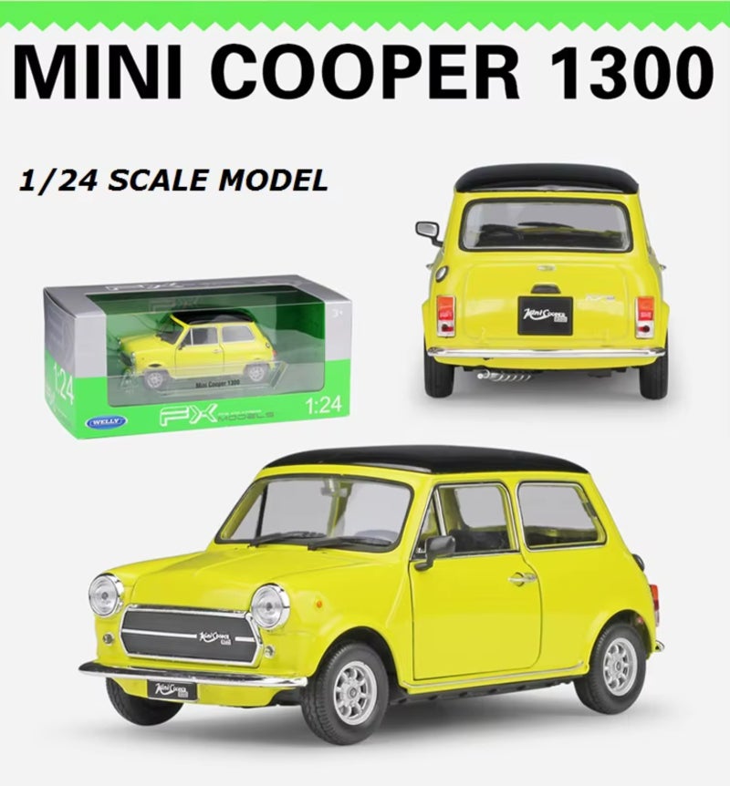 1:24 Scale Alloy Car Model - Blue Durable Multi-Material Construction With Opening Doors Engine Hood for Car Enthusiasts Gift Collection Display - Image 2