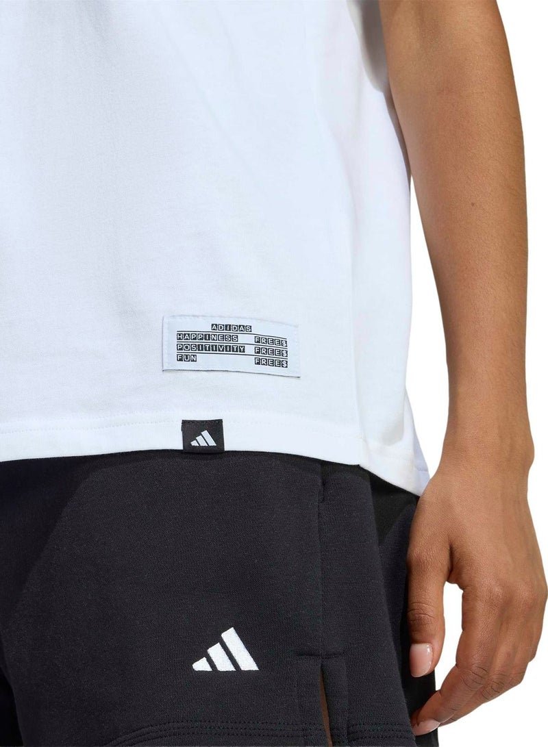 Adidas Mini Embroidery Graphic T-Shirt - Image 4