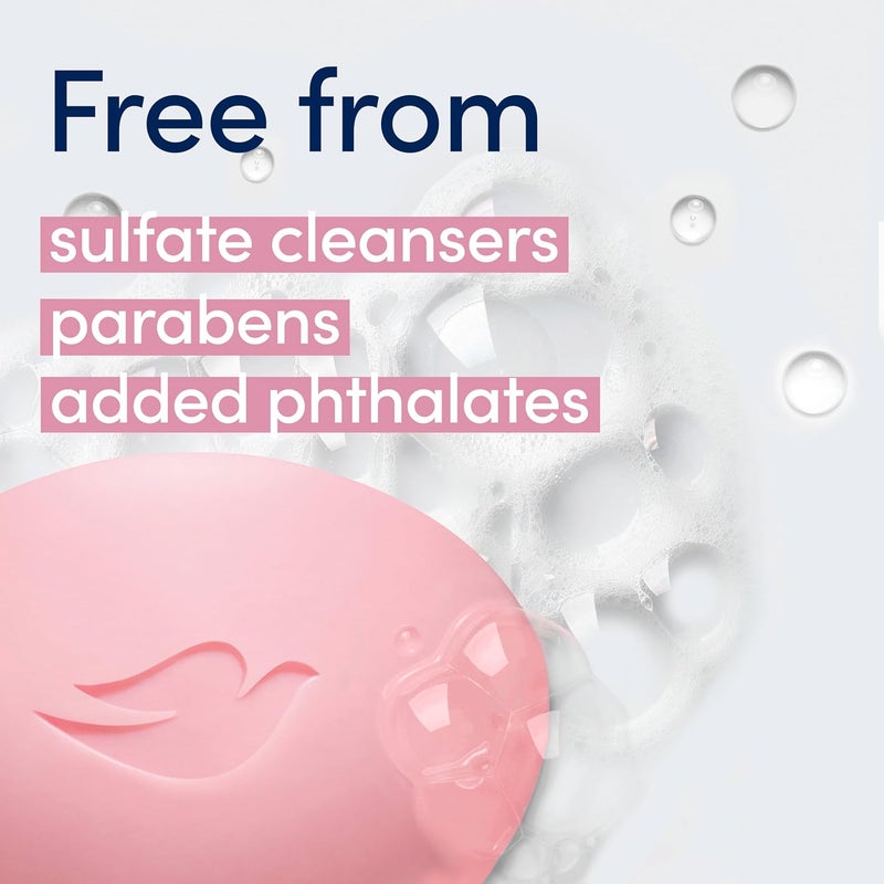 Dove Pink Beauty Bar with Moisturizing Cream - 2 Bars (4 oz each) - Image 3