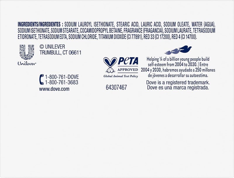 Dove Pink Beauty Bar with Moisturizing Cream - 2 Bars (4 oz each) - Image 2