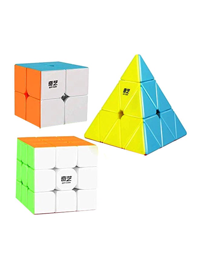 3-Piece Stickerless Rubik's Cube AM-TG413 - Image 1