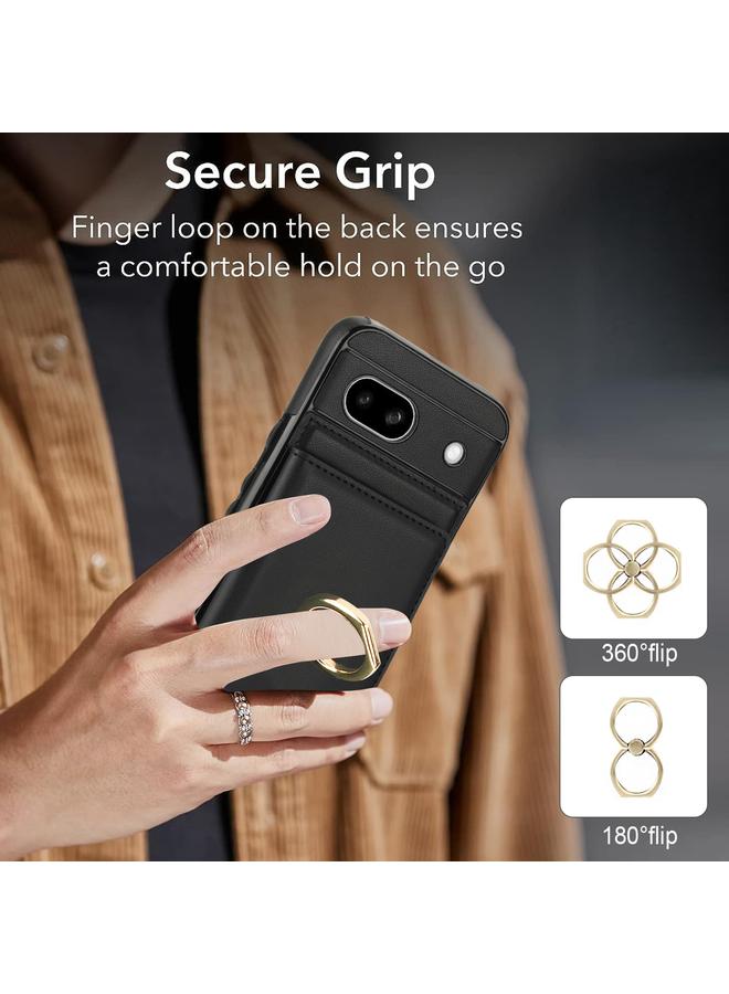 Green Tiger Case For Google Pixel 8a RFID Anti-theft Card Ring Holder Phone Case - Image 3