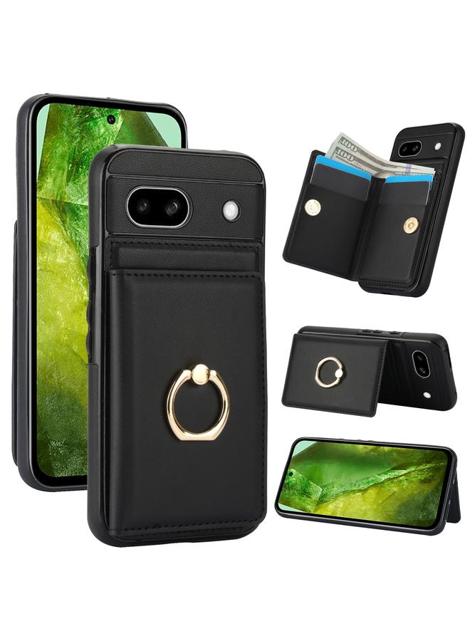 Green Tiger Case For Google Pixel 8a RFID Anti-theft Card Ring Holder Phone Case - Image 1