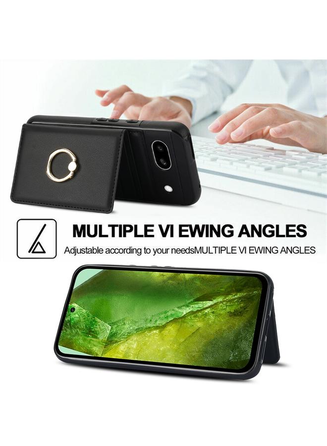 Green Tiger Case For Google Pixel 8a RFID Anti-theft Card Ring Holder Phone Case - Image 4