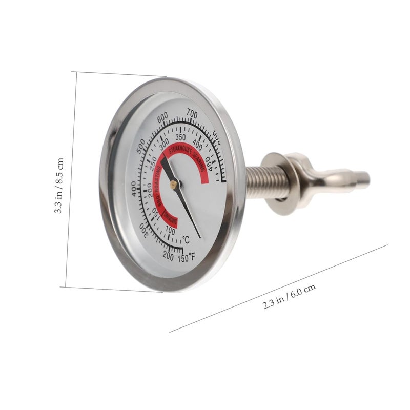 SHOWERORO Oven Thermometer BBQ Grill Temperature Gauge for Outdoor Cooking Heat Resistant Dual-Metal Dial Oven Gauge for Baking and Ceramic Stove - Image 2