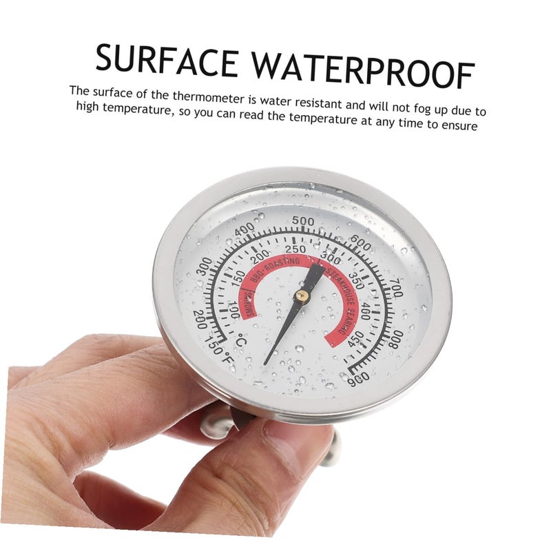 SHOWERORO Oven Thermometer BBQ Grill Temperature Gauge for Outdoor Cooking Heat Resistant Dual-Metal Dial Oven Gauge for Baking and Ceramic Stove - Image 3